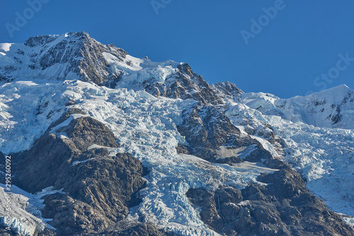 mountains with glacier