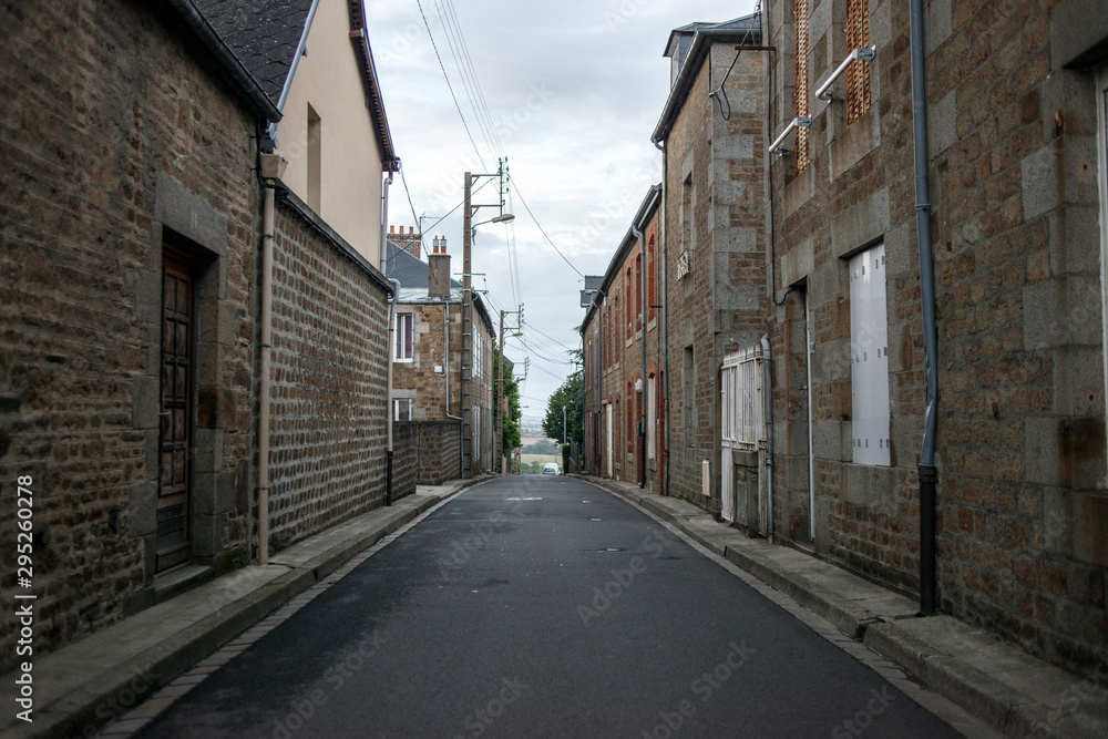Street in traditional town in France Street in traditional town in France