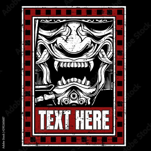 demon hand drawing vector