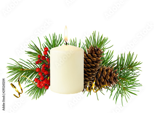 Christmas composition with ...