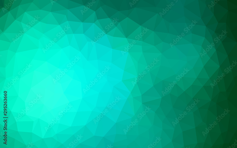 Fototapeta premium Light BLUE vector shining triangular layout. Glitter abstract illustration with an elegant triangles. Polygonal design for your web site.