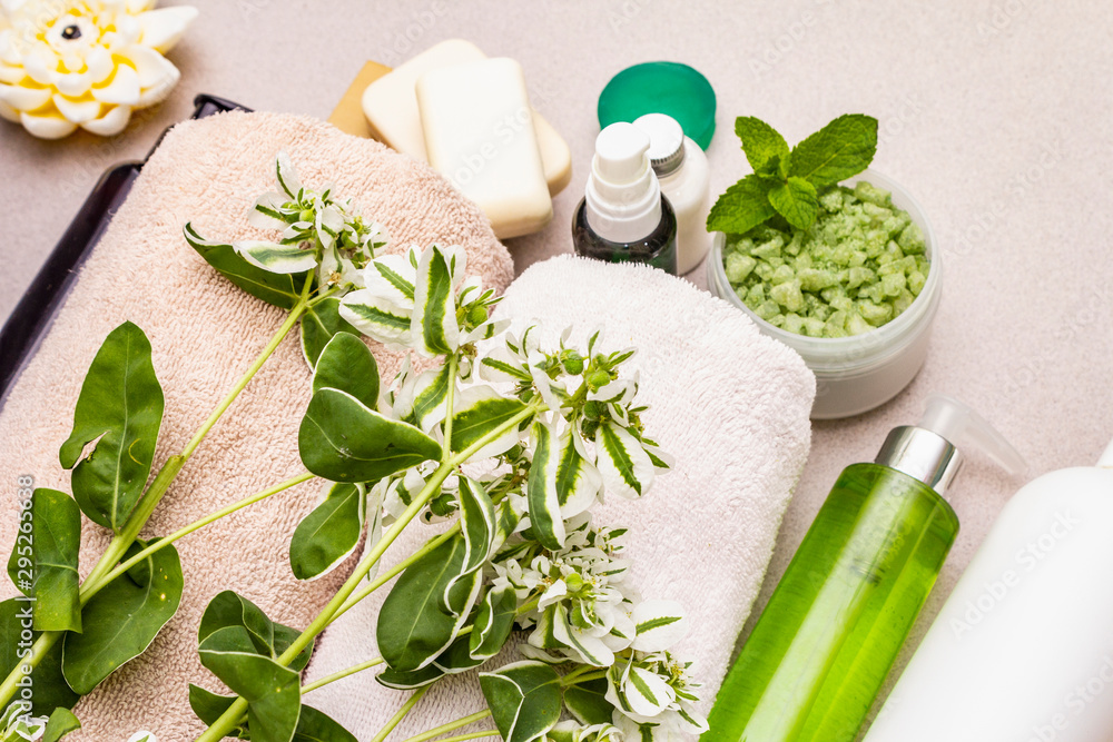 Healthy and beauty spa flower concept Healthy and beauty spa flower concept