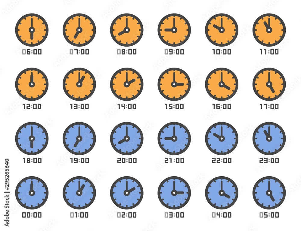 analog-clock-and-time-1-to-24-o-clock-icon-set-vector-and-illustration