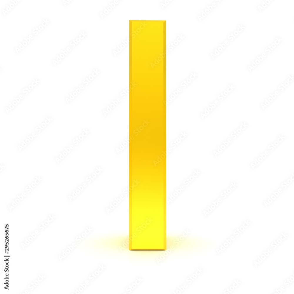 letter I gold sign alphabet capital character 3d font text isolated on white letter I gold sign alphabet capital character 3d font text isolated on white