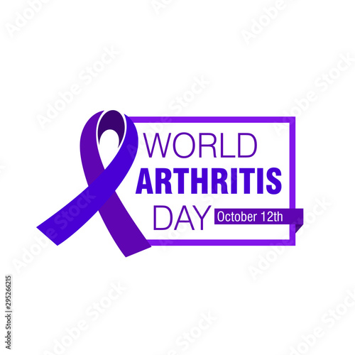 World Arthritis Day. October 12th. Vector logo Illustration. 