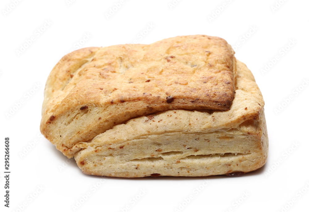 Breakfast pastry isolated on white background Breakfast pastry isolated on white background
