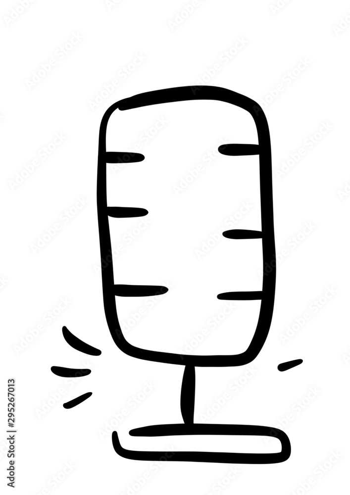 Mic, Microphone, Sound, Show. Illustration Hand Drawn Brush. Flat, Icon, Sign, Logo, Symbol, Object, Graphic Design, Element, Background, Print. Mic, Microphone, Sound, Show. Illustration Hand Drawn Brush. Flat, Icon, Sign, Logo, Symbol, Object, Graphic Design, Element, Background, Print.