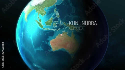 Australia - Kununurra - Zooming from space to earth photo