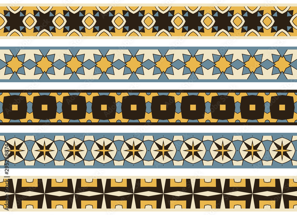 Seamless decorative borders Seamless decorative borders