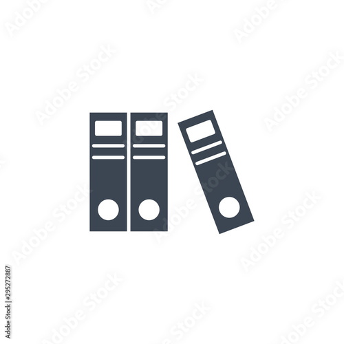 Office Folders related vector glyph icon.
