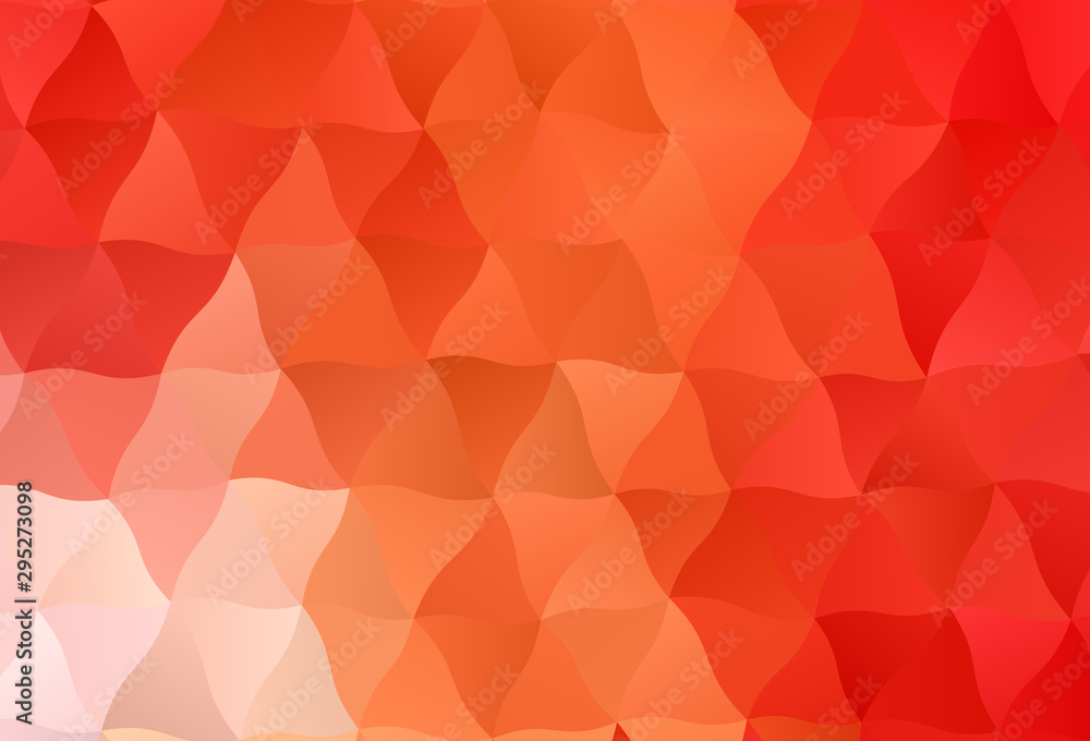 Light Red, Yellow vector polygonal background. Light Red, Yellow vector polygonal background.