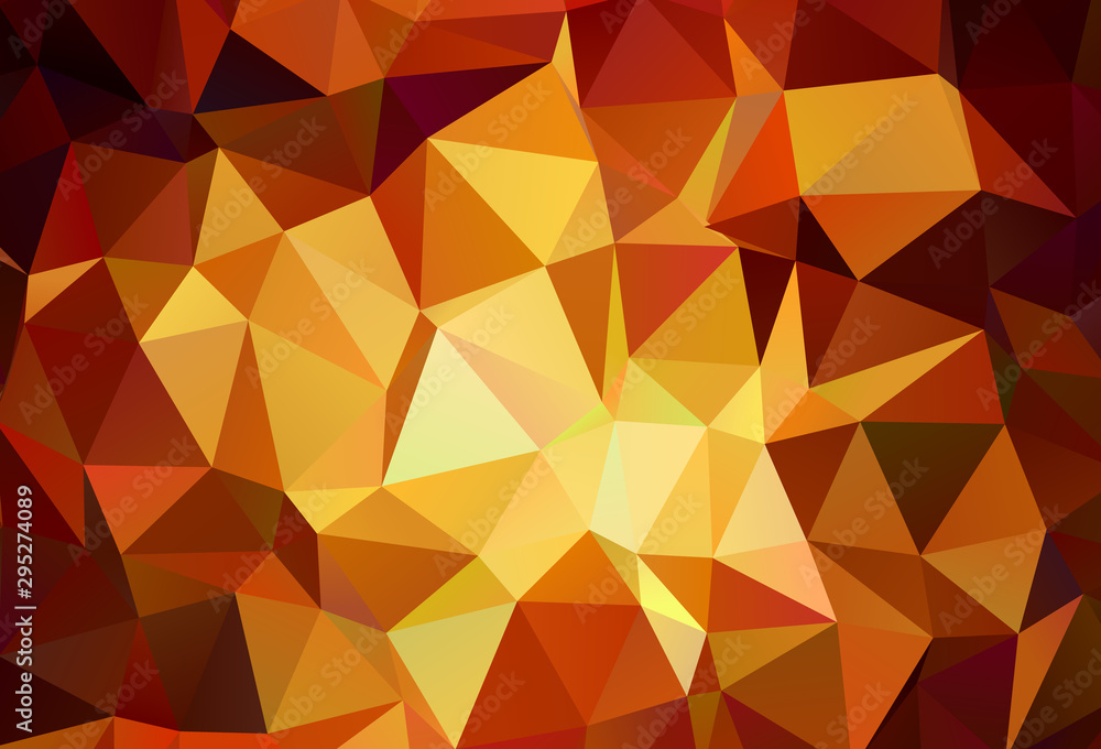 Dark Red vector abstract polygonal template. Dark Red vector abstract polygonal template.