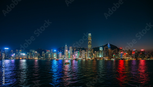 Photography Landscape of Victoria Harbor in Hong Kong