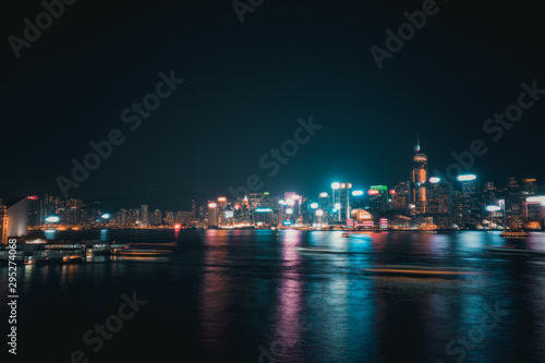 Landscape of Victoria Harbor in Hong Kong  © YiuCheung
