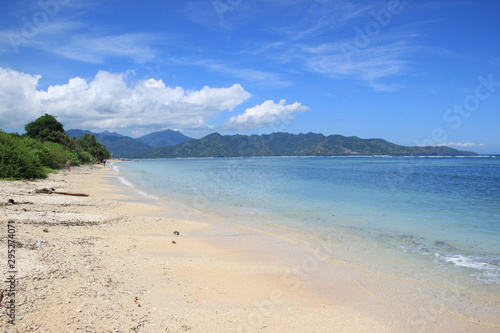 Gili Air beach  pink sand  Lombok  Indonesia  Asia