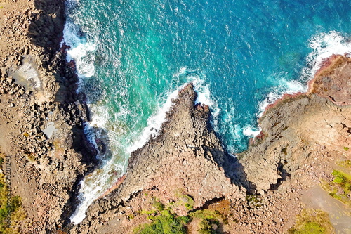 Rugged coastline of Bombo Headland in Australia