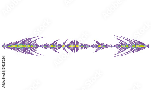 Pulse music wave logo. Modern equalizer element