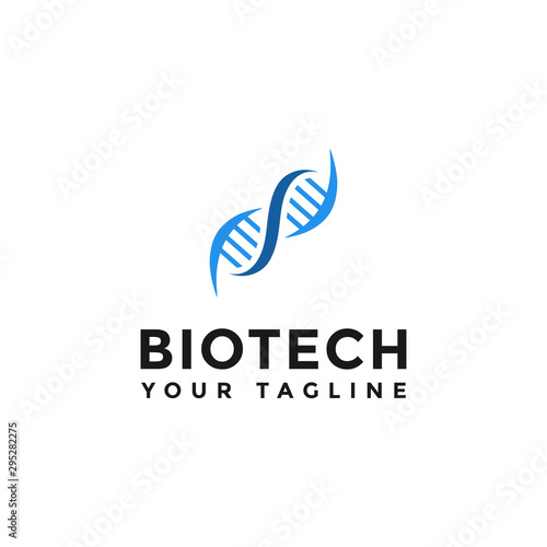 DNA Genetic Logo Design Template