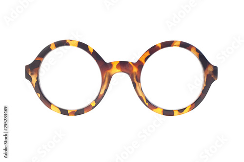 Vintage glasses isolated on white background. Clipping path included. photo