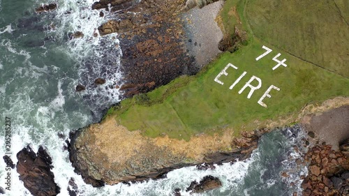 Aerial view of the Wild Atlantic Coastline by Maghery, Dungloe - County Donegal - Ireland photo