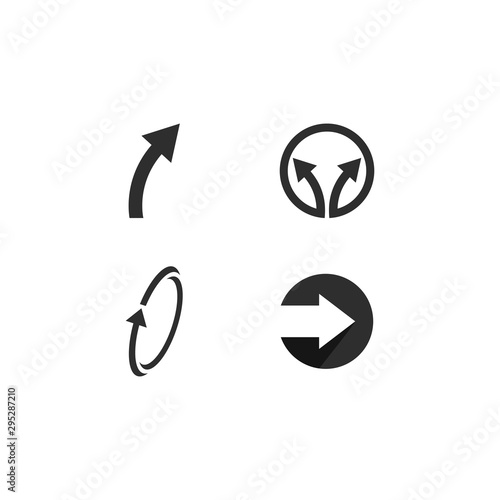 Arrows vector illustration icon Logo Template design 