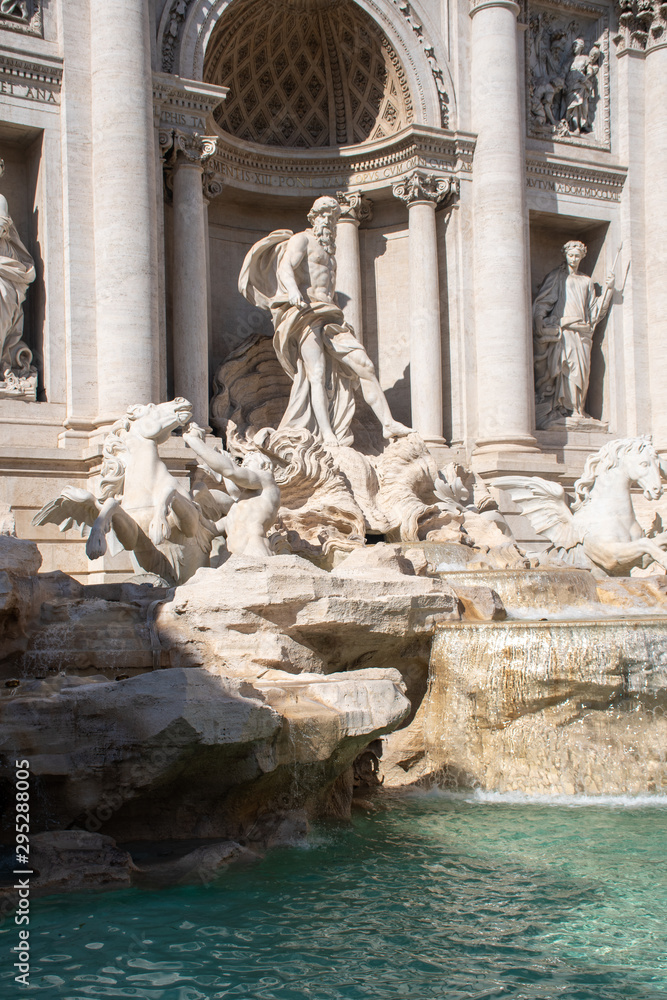 Statue at the Trevi Fountain Rome