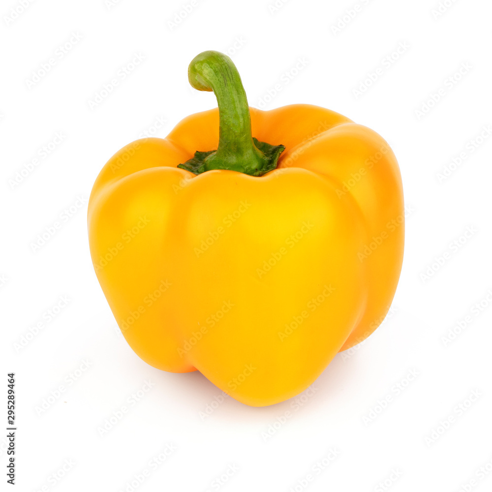 Fresh yellow pepper isolated on a white background. Fresh yellow pepper isolated on a white background.