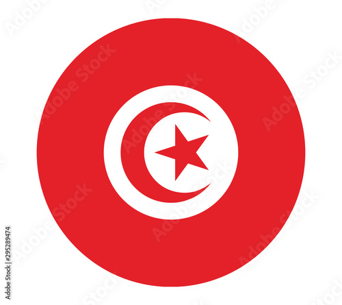Free Download National Tunisia flag, official colors and proportion correctly. National Tunisia flag. Vector illustration. EPS10. Tunisia flag vector icon, simple, flat design for web or mobile app. - GFXLoad