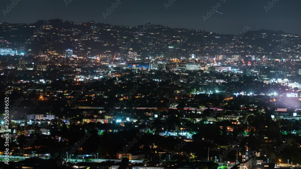 Los Angeles Sunset Strip And West Hollywood Night Time Lapse Los Angeles Sunset Strip And West Hollywood Night Time Lapse