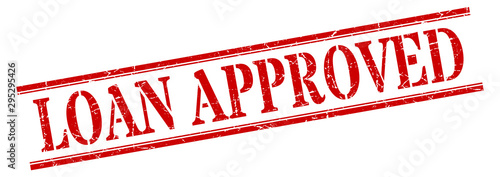 loan approved stamp. loan approved square grunge sign. loan approved