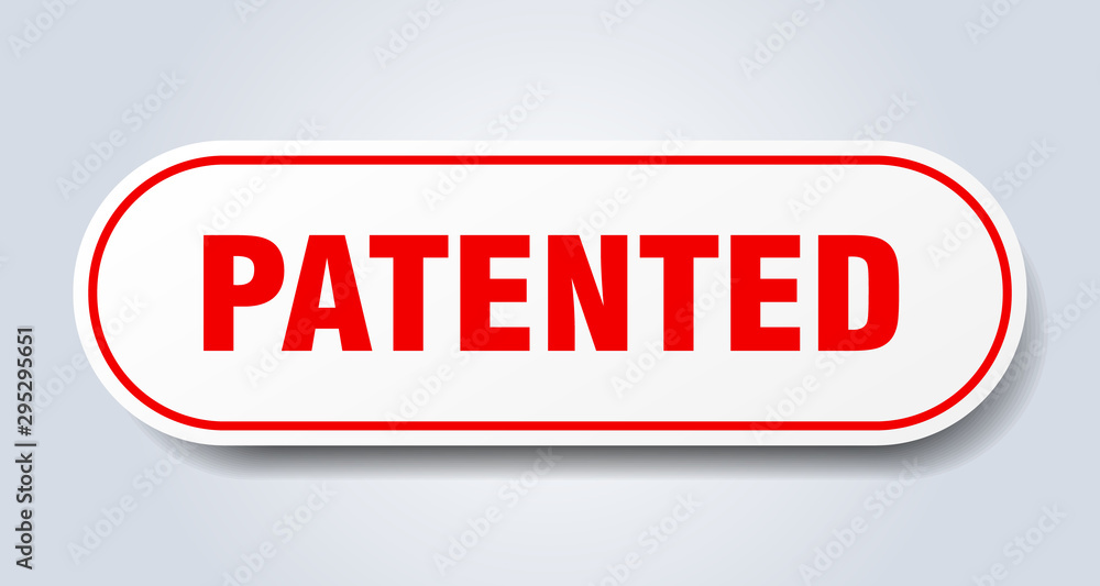 patented sign. patented rounded red sticker. patented patented sign. patented rounded red sticker. patented