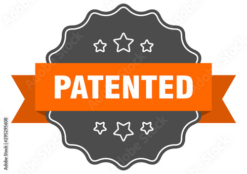 patented isolated seal. patented orange label. patented