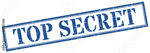 top secret stamp. top secret square grunge sign. top secret