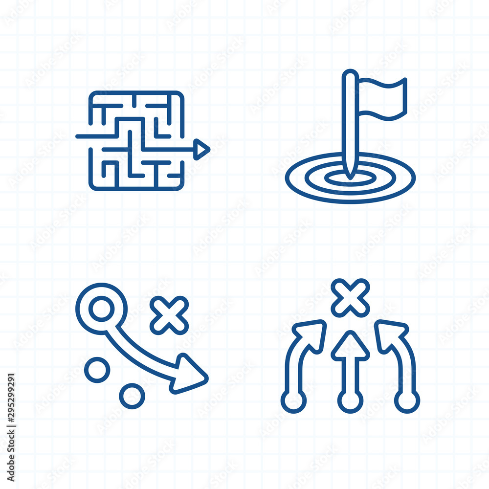 Reaching Goals - Ink Stroke Icons Reaching Goals - Ink Stroke Icons