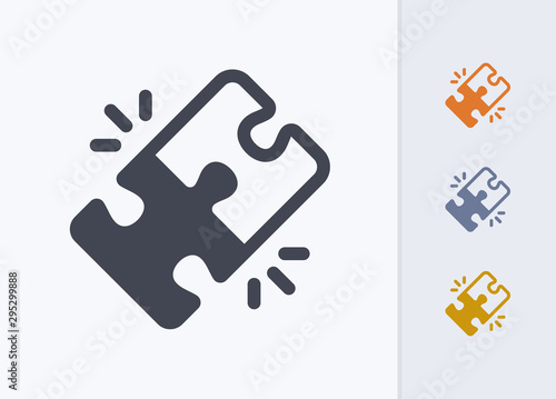 Locked Puzzle Pieces - Pastel Stencyl Icons