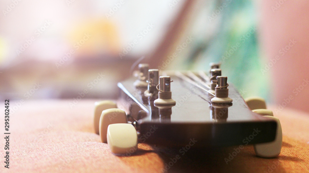 detail of classic guitar with shallow depth of field detail of classic guitar with shallow depth of field