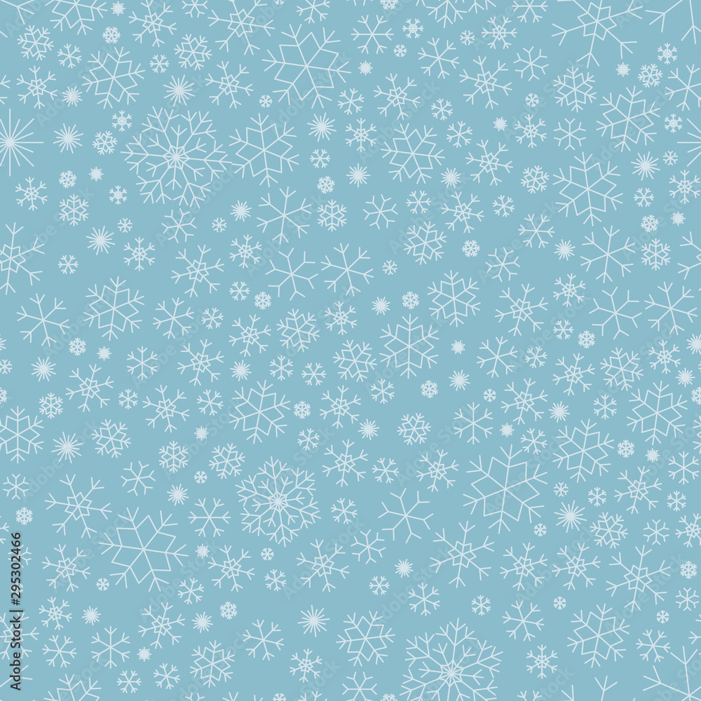 Christmas seamless background with Snowflakes. Blue background. Christmas seamless background with Snowflakes. Blue background.