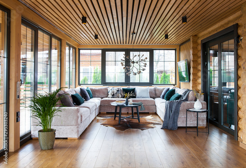 Fotografi interior in a living room in private house