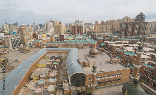 Urumqi, China - capital of the Xinjiang Uygur Autonomous Region, Urumqi displays several wonderful landmarks. Here in particular the city's skyline