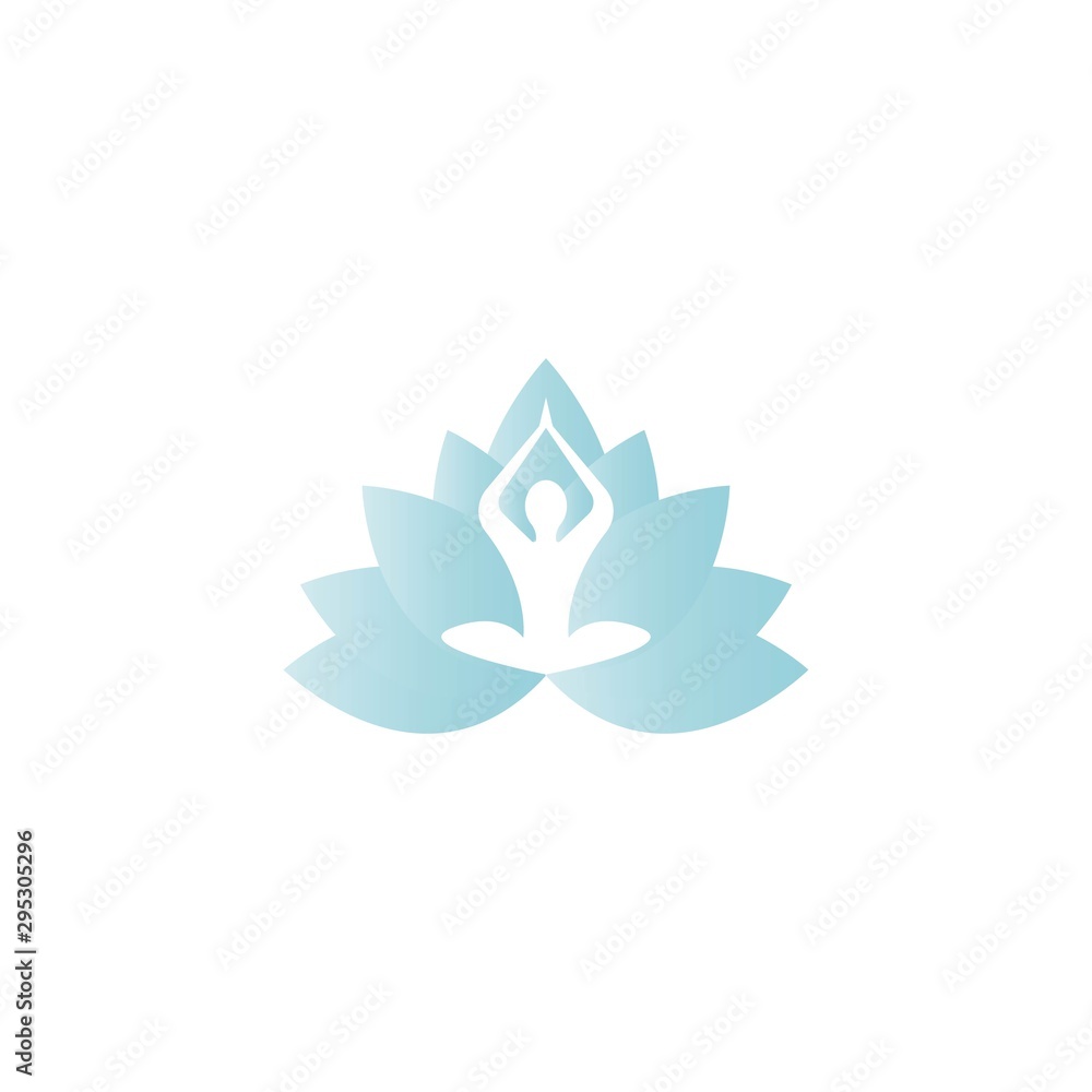 Obraz premium Yoga logo template vector icon design