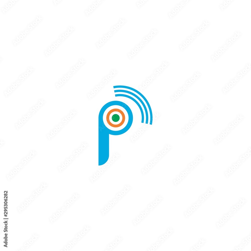 P Letter logo business template vector icon P Letter logo business template vector icon