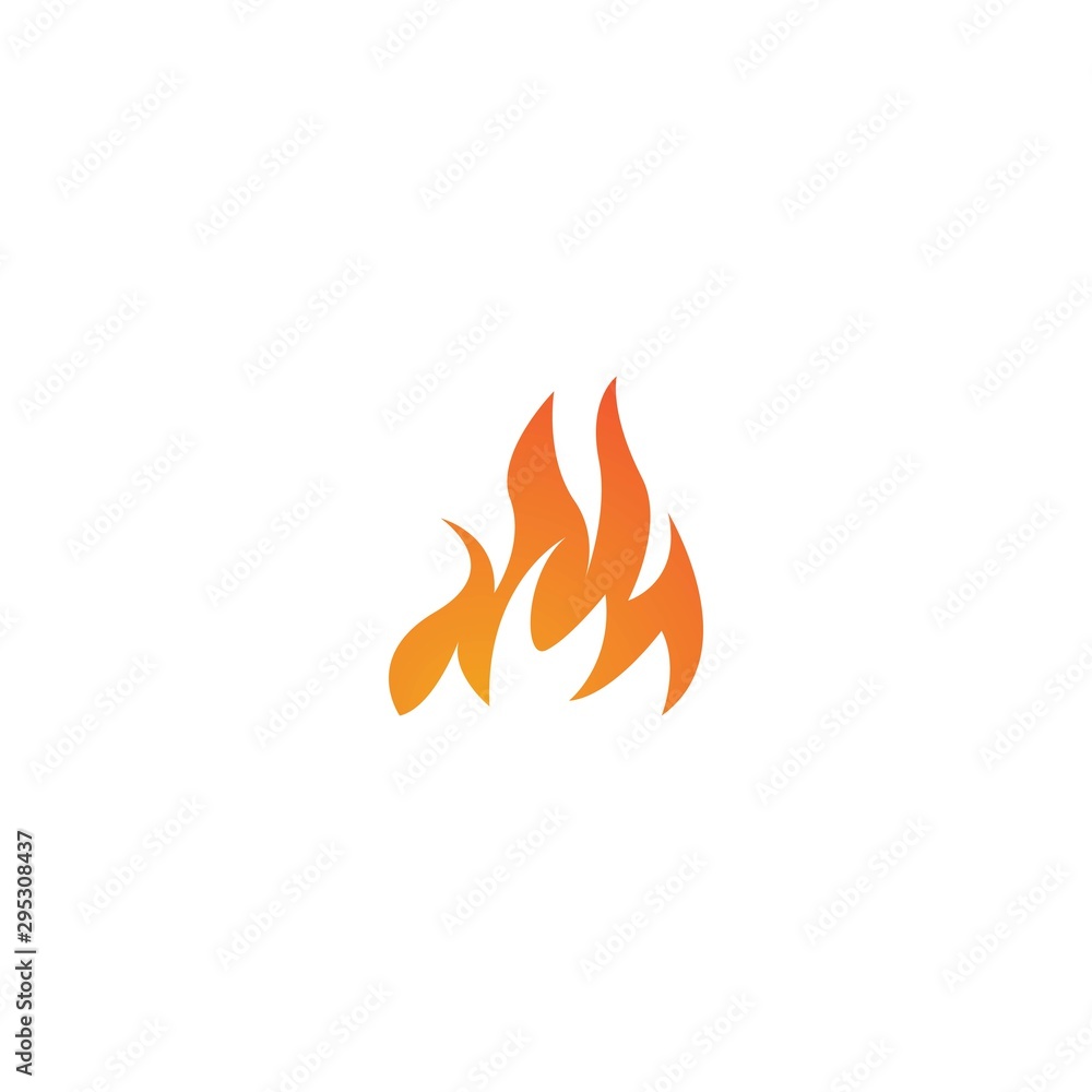 Flame logo template vector Flame logo template vector