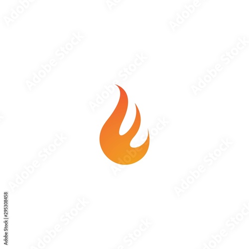 Flame logo template vector