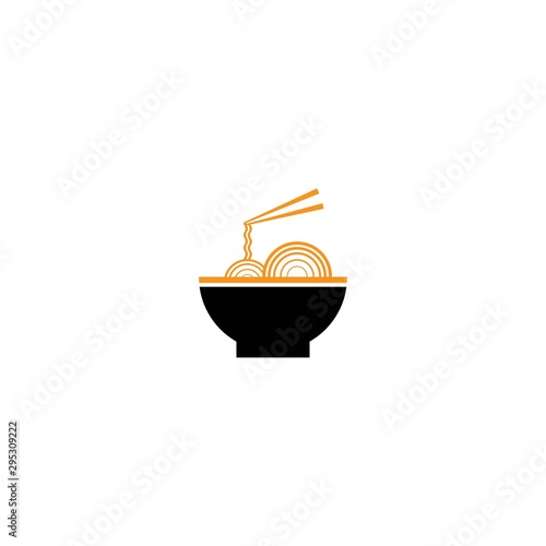 Noodle logo template vector icon design