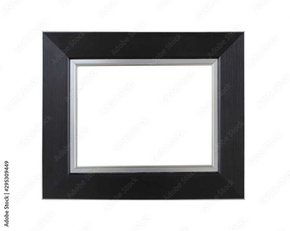Black photo frame isolated on a white background Black photo frame isolated on a white background