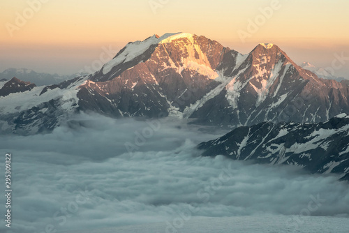 Wallpaper Mural view of the main Caucasian ridge from the slopes of the highest peak in Europe, Mount Elbrus Torontodigital.ca