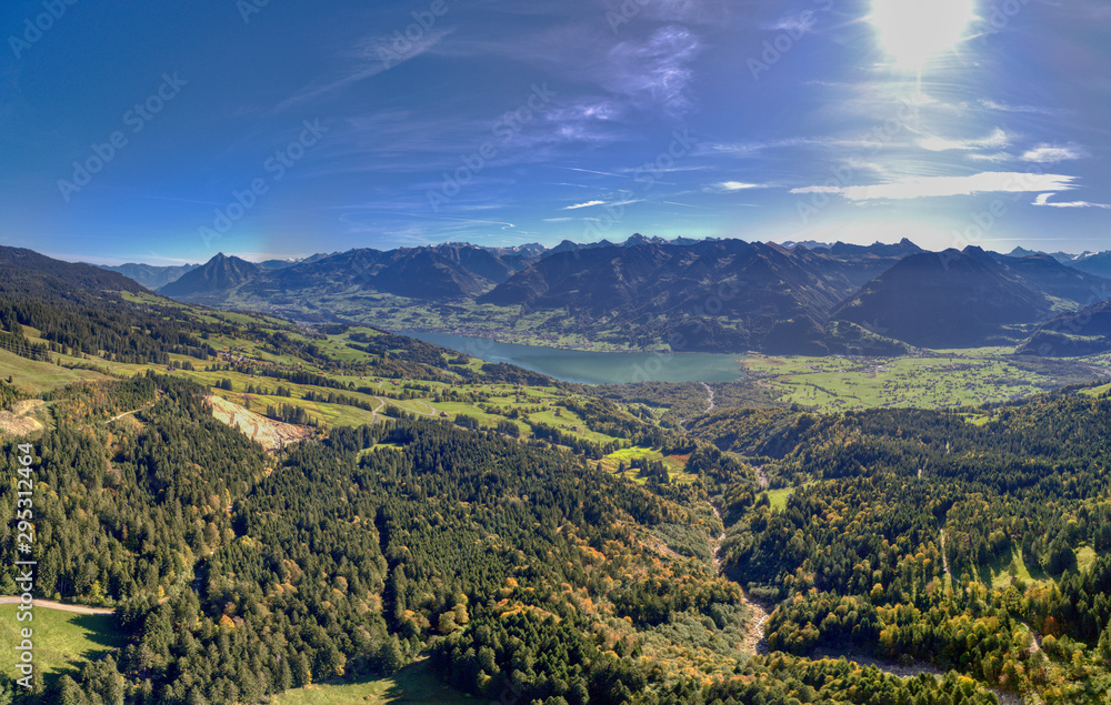 Naklejka premium Kanton Obwalden inkl. Sarnersee, Schweiz