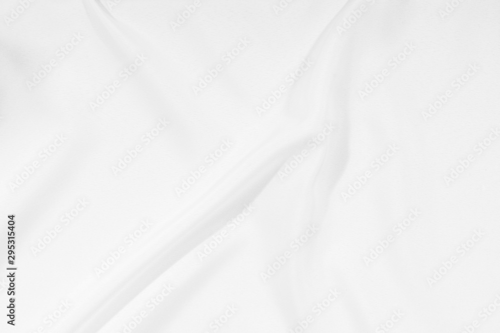 Details, High image resolution of the white fabric, cloth wave texture background, Empty space.
