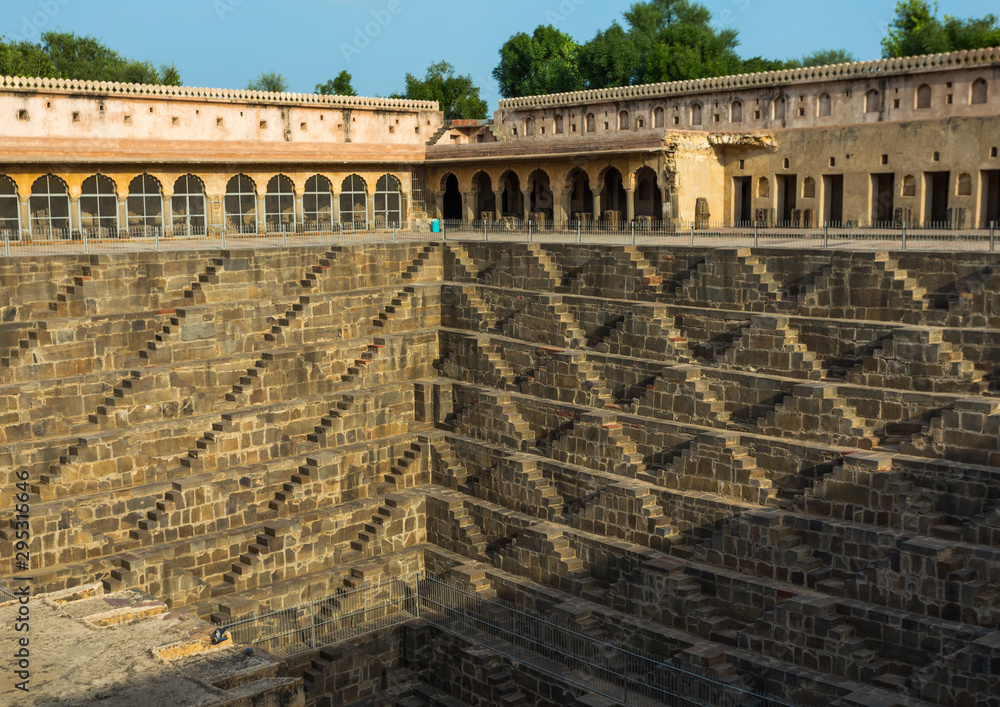 Chand Baori stepwell, Rajasthan, Abhaneri, India Chand Baori stepwell, Rajasthan, Abhaneri, India
