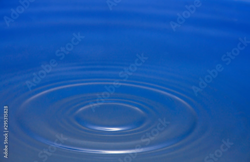 Circular wave of water droplets